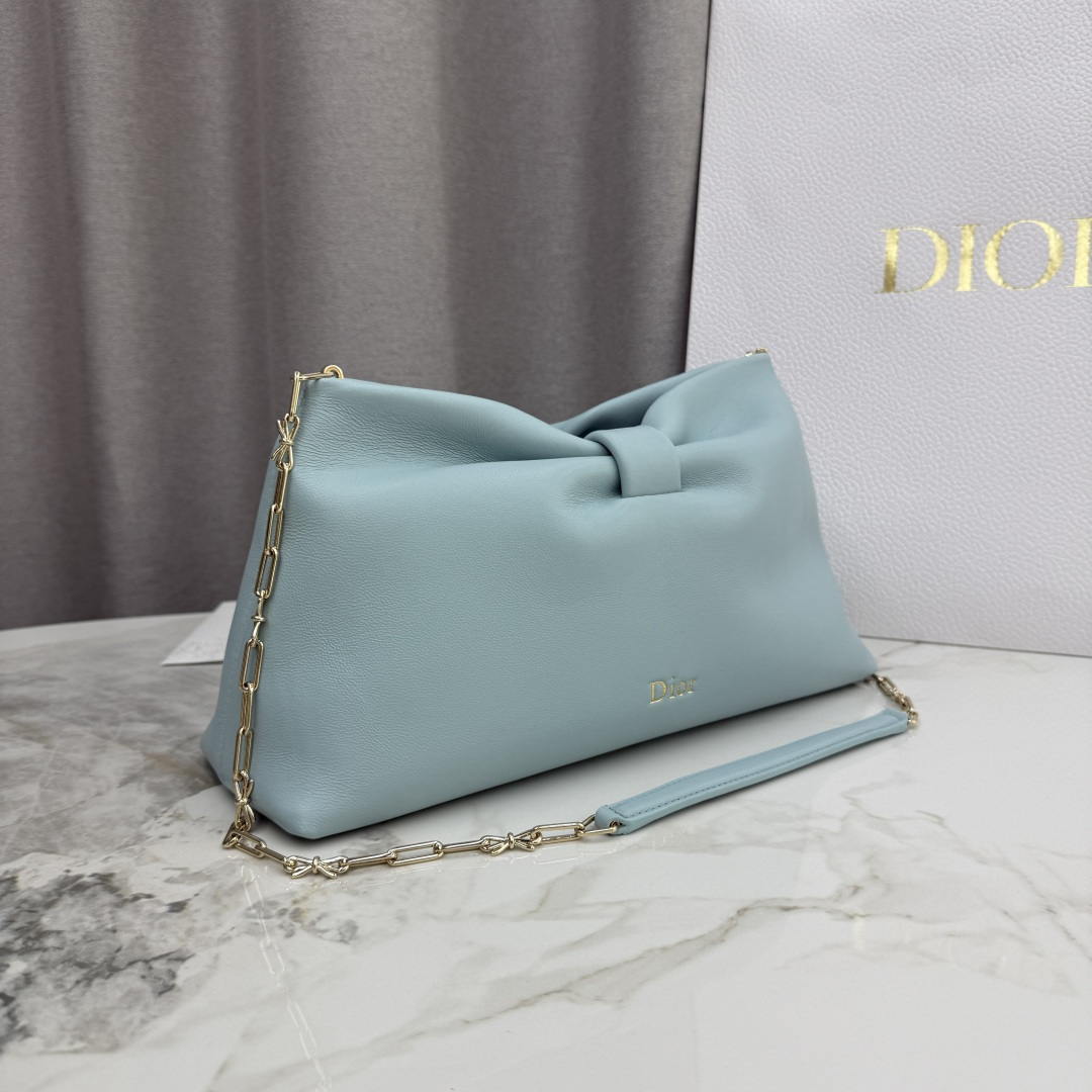 Dior Medium Dior Bow Bag M0714OUQO_M900 Blue Lambskin - Default Title - View 5