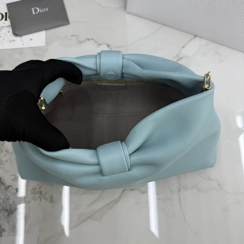 Dior Medium Dior Bow Bag M0714OUQO_M900 Blue Lambskin