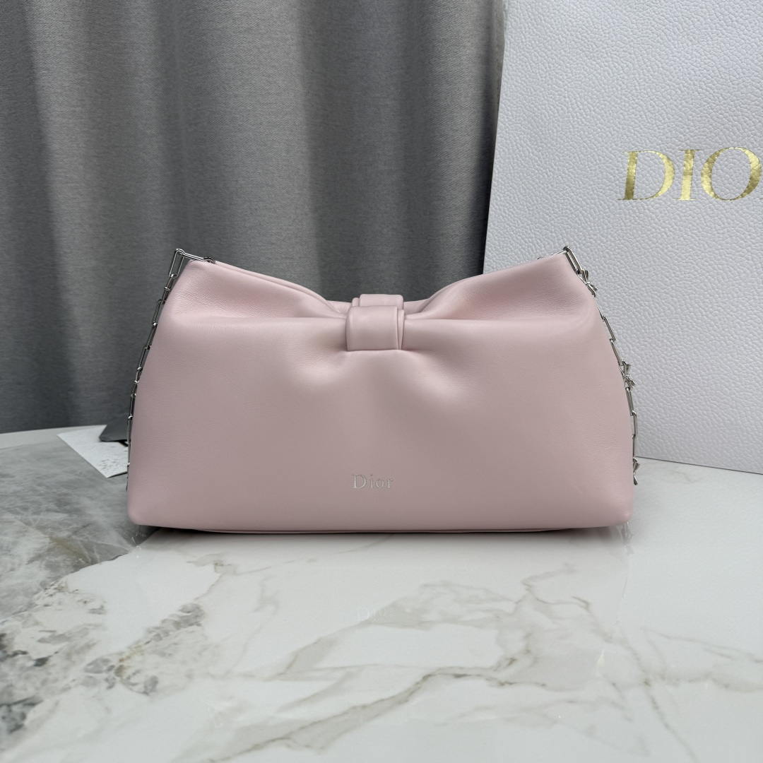 Dior Medium Dior Bow Bag M0714OUQO_M900 Pink Lambskin