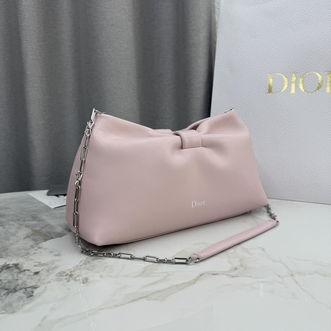 Dior Medium Dior Bow Bag M0714OUQO_M900 Pink Lambskin