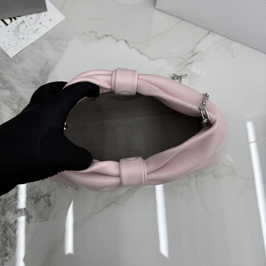 Dior Medium Dior Bow Bag M0714OUQO_M900 Pink Lambskin