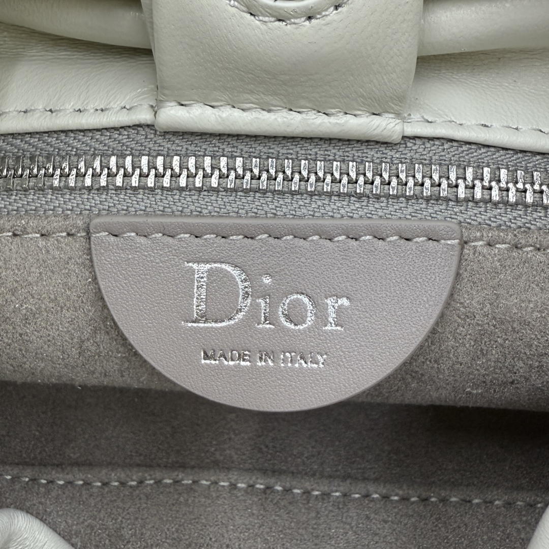 Dior Medium Dior Bow Bag M0714OUQO_M900 White Lambskin - Default Title - View 9