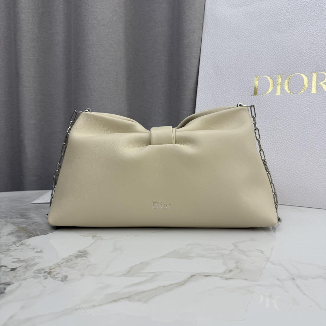 Dior Medium Dior Bow Bag M0714OUQO_M900 Beige Lambskin - Default Title - View 2