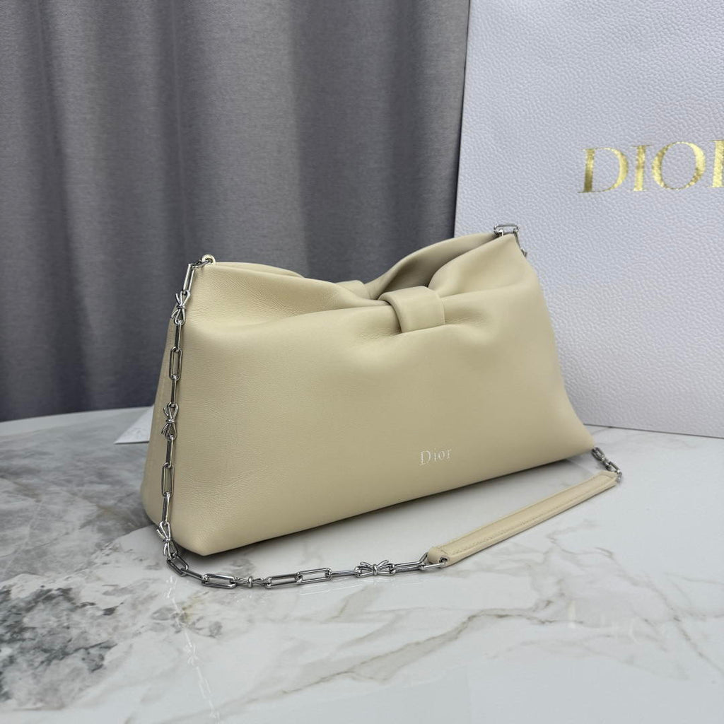 Dior Medium Dior Bow Bag M0714OUQO_M900 Beige Lambskin