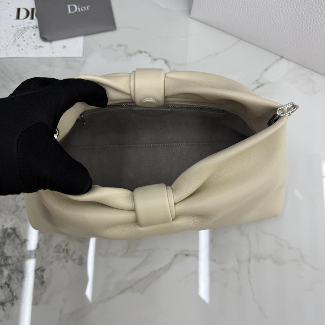 Dior Medium Dior Bow Bag M0714OUQO_M900 Beige Lambskin - Default Title - View 7