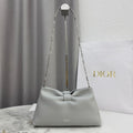 Dior Medium Dior Bow Bag M0714OUQO_M900 Gray Lambskin - Default Title - View 1