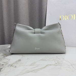 Dior Medium Dior Bow Bag M0714OUQO_M900 Gray Lambskin - Default Title - View 2