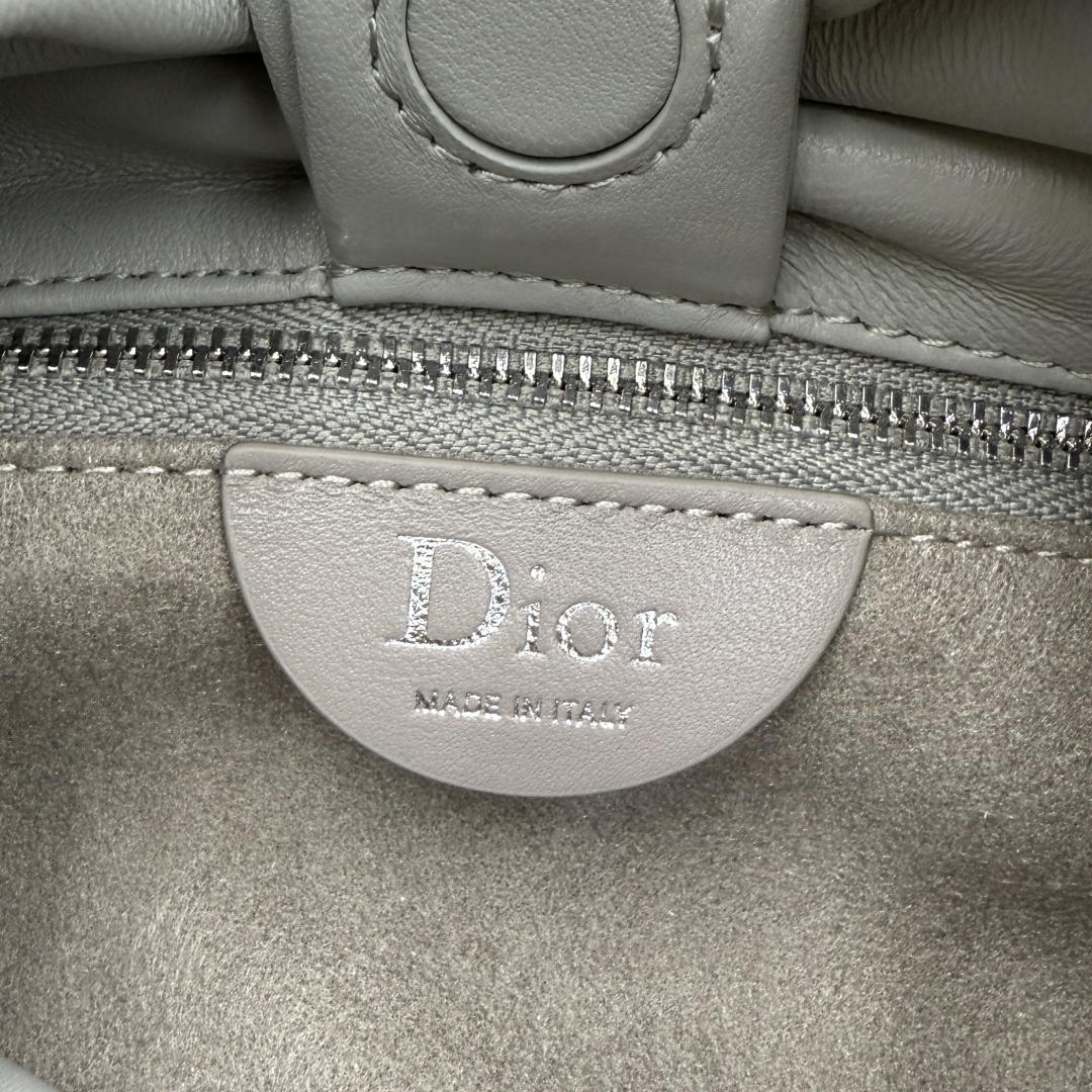 Dior Medium Dior Bow Bag M0714OUQO_M900 Gray Lambskin - Default Title - View 9