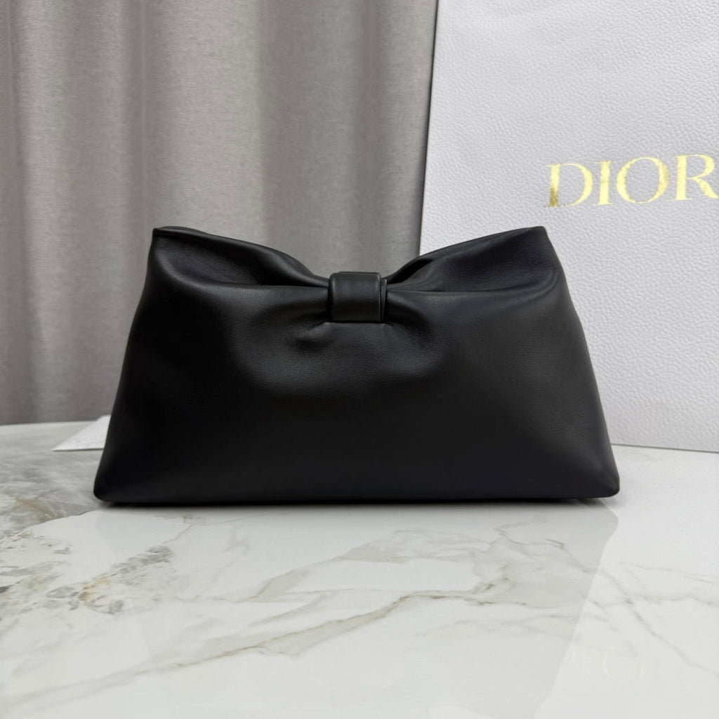 Dior Medium Dior Bow Bag Black Lambskin M0714OUQO_M900