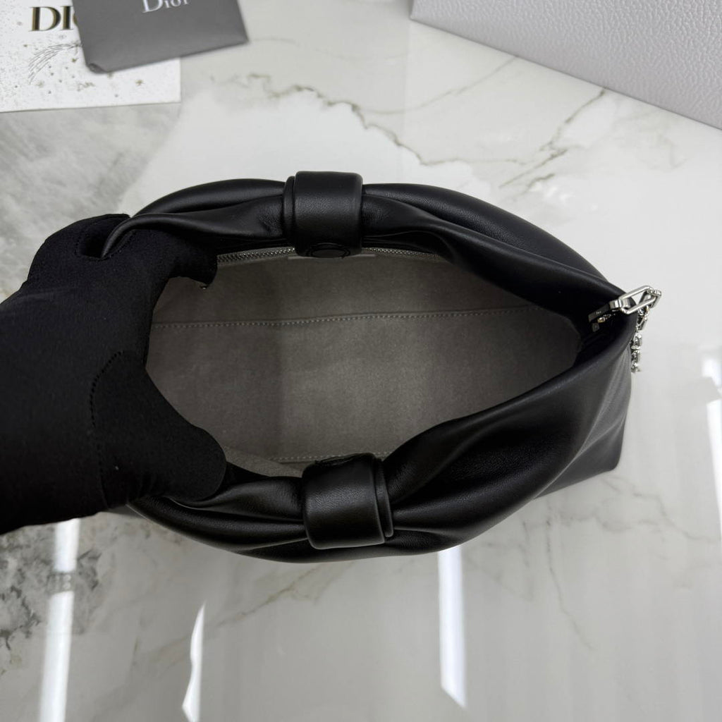 Dior Medium Dior Bow Bag Black Lambskin M0714OUQO_M900