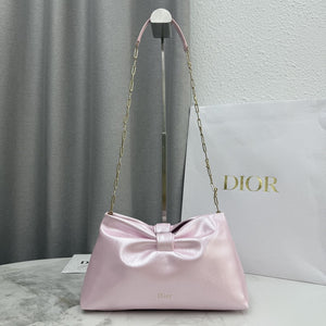 Dior Medium Dior Bow Bag M0714OUQO_M900 iridescent pink Lambskin - Default Title - View 1