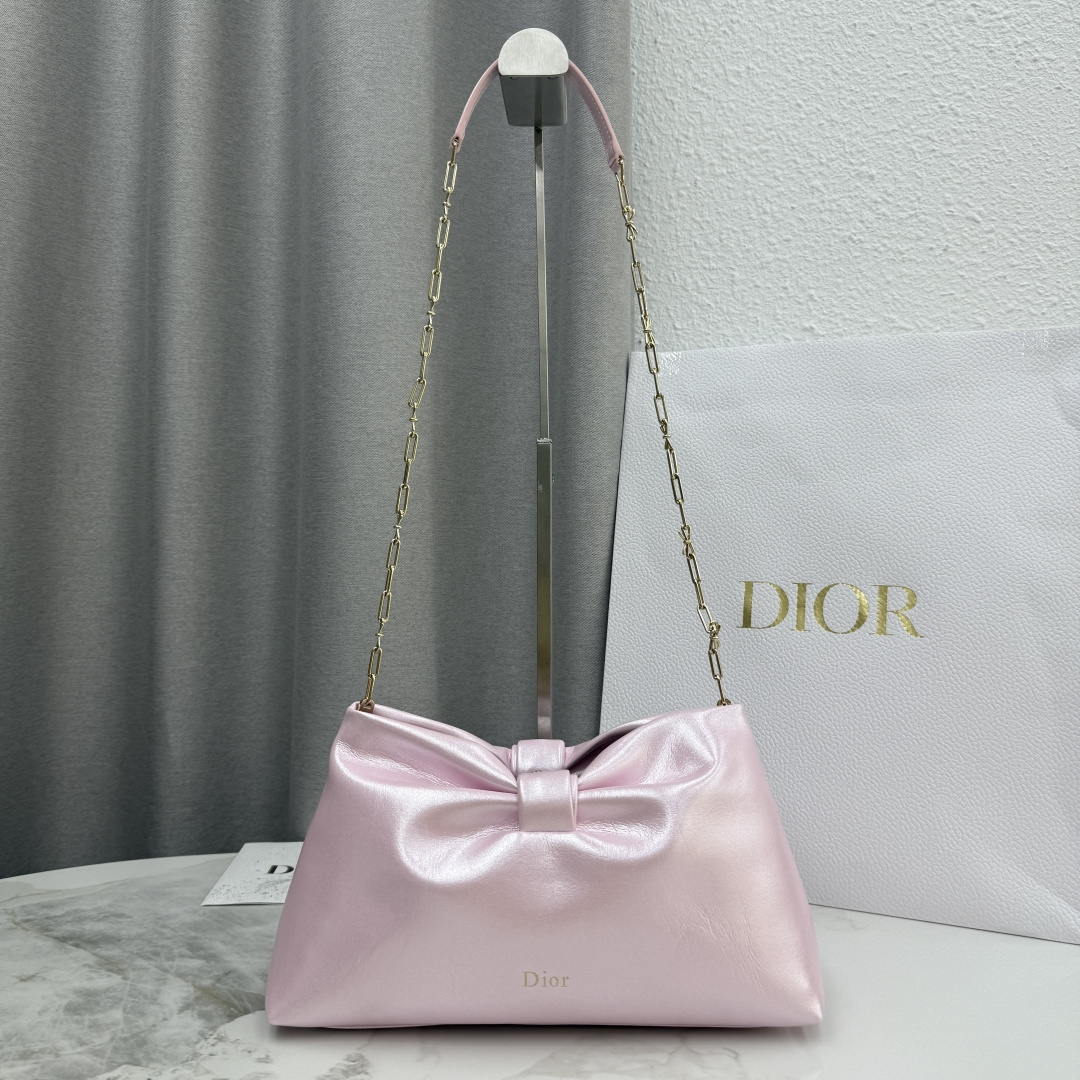 Dior Medium Dior Bow Bag M0714OUQO_M900 iridescent pink Lambskin
