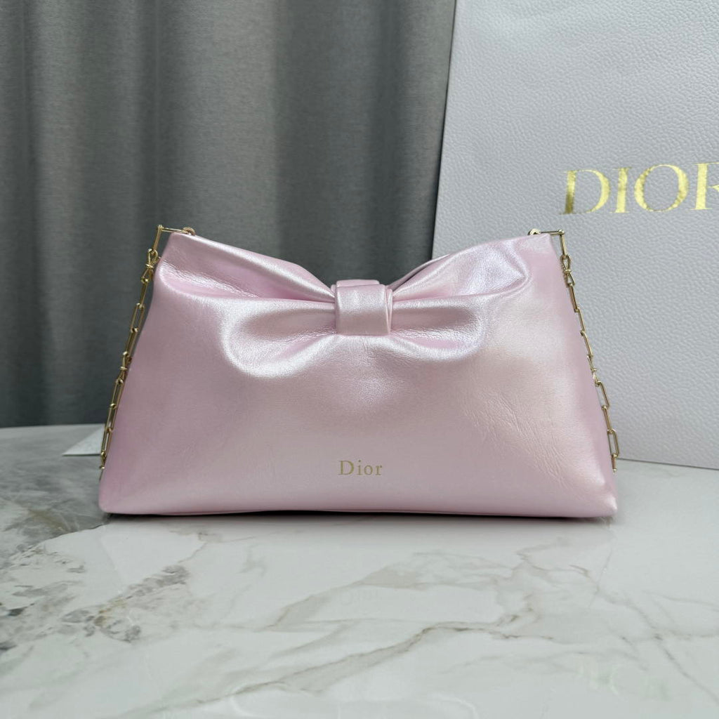 Dior Medium Dior Bow Bag M0714OUQO_M900 iridescent pink Lambskin