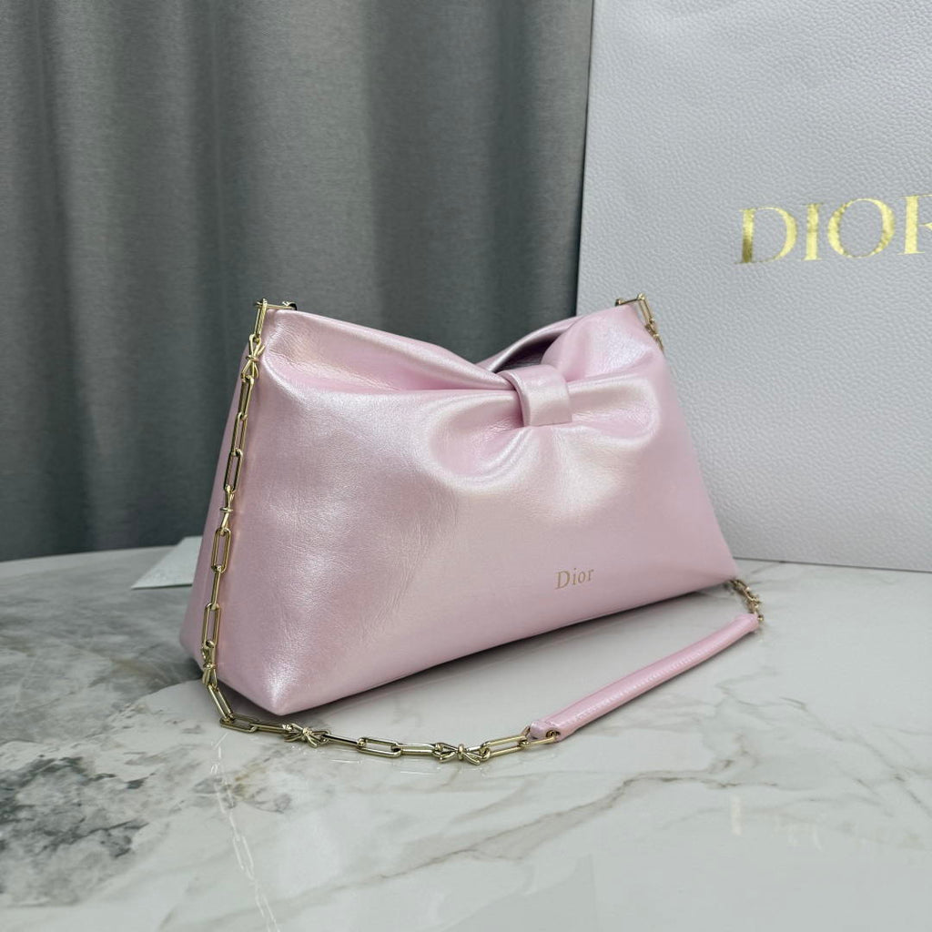 Dior Medium Dior Bow Bag M0714OUQO_M900 iridescent pink Lambskin