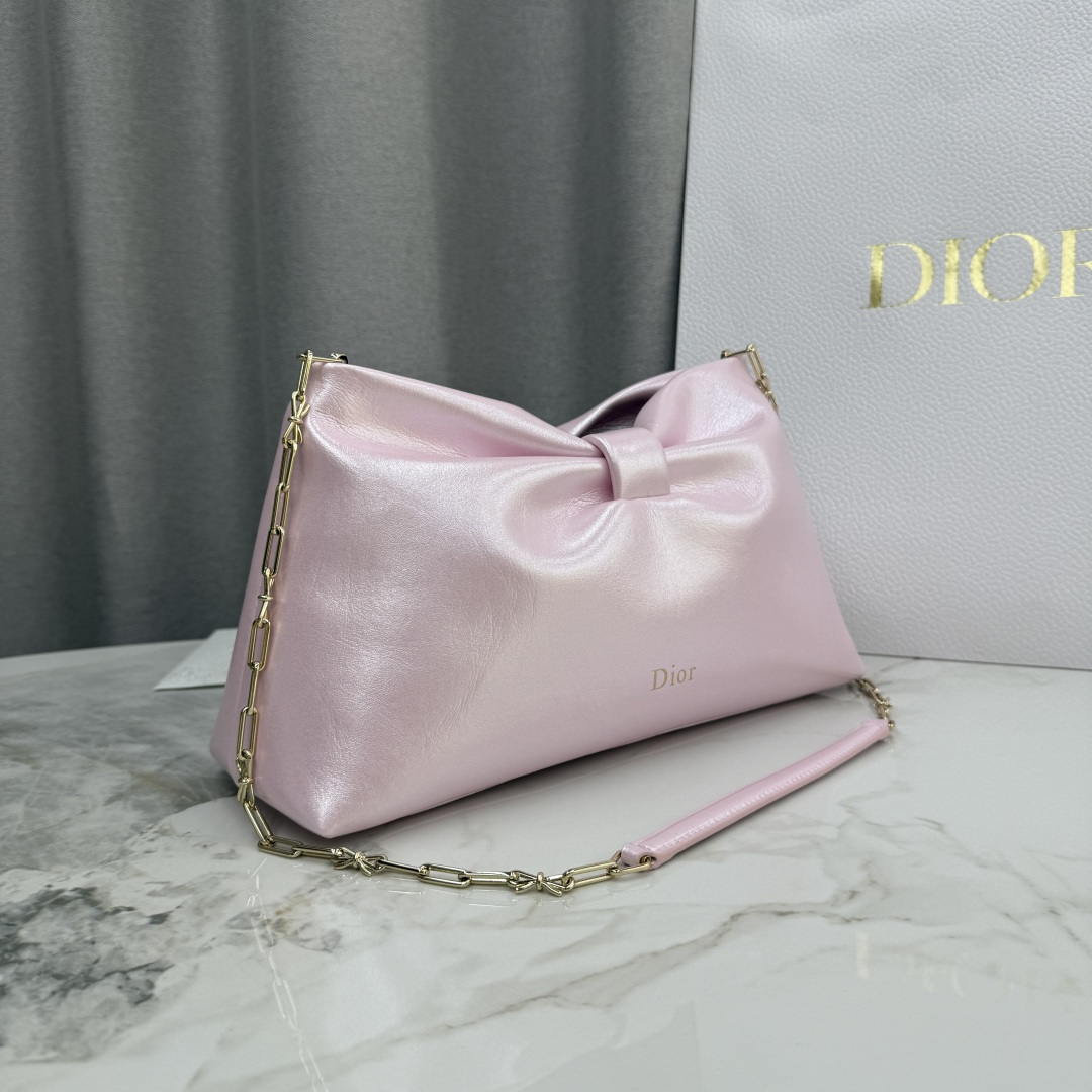 Dior Medium Dior Bow Bag M0714OUQO_M900 iridescent pink Lambskin
