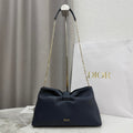 Dior Medium Dior Bow Bag M0714OUQO_M900 Navy Blue Lambskin