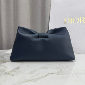 Dior Medium Dior Bow Bag M0714OUQO_M900 Navy Blue Lambskin - Default Title - View 4