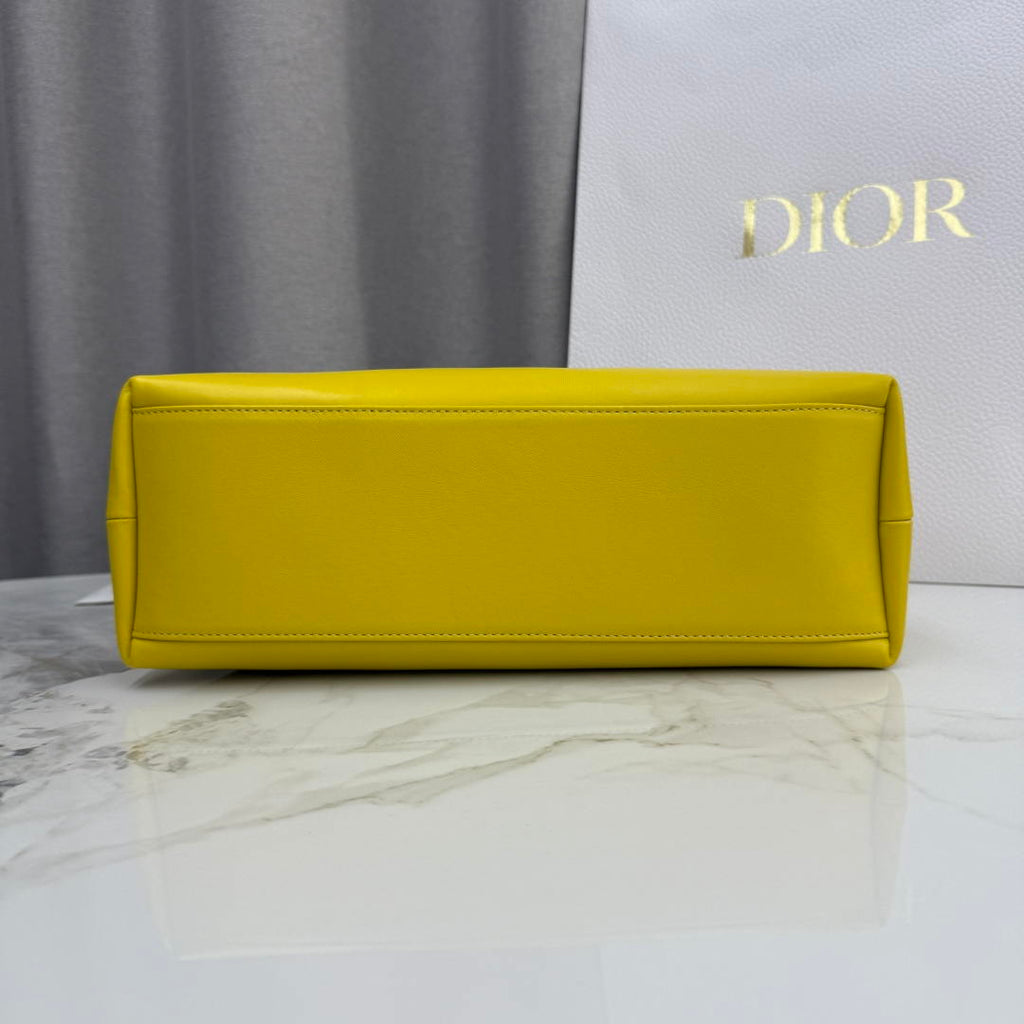 Dior Medium Dior Bow Bag M0714OUQO_M900 Yellow Lambskin