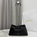 Dior Medium Dior Bow Bag Black Lambskin M0714OUQO_M900 Gold
