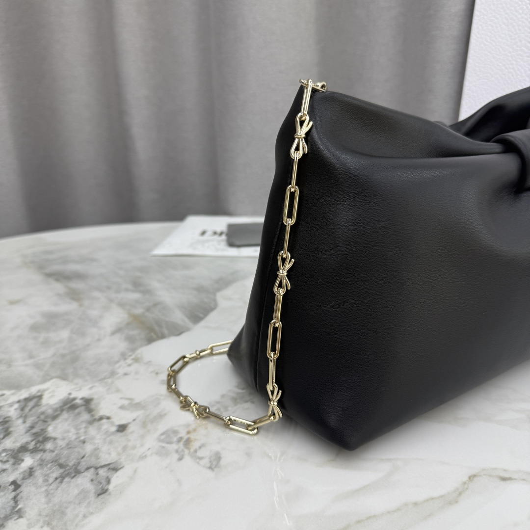 Dior Medium Dior Bow Bag Black Lambskin M0714OUQO_M900 Gold