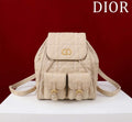 Dior Medium Dior Caro Backpack Apricot Macrocannage Lambskin M6301