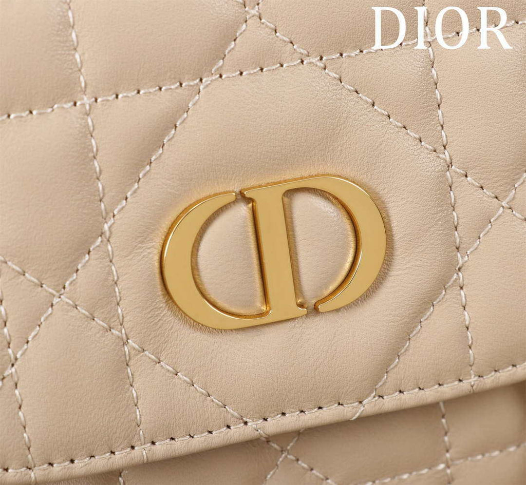 Dior Medium Dior Caro Backpack Apricot Macrocannage Lambskin M6301