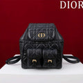 Dior Medium Dior Caro Backpack Black Macrocannage Lambskin M6301 - Default Title - View 1