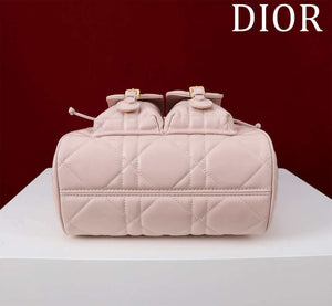 Dior Medium Dior Caro Backpack Pink Macrocannage Lambskin M6301 - Default Title - View 4
