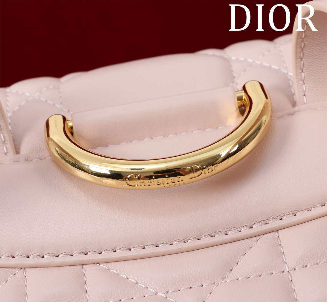 Dior Medium Dior Caro Backpack Pink Macrocannage Lambskin M6301
