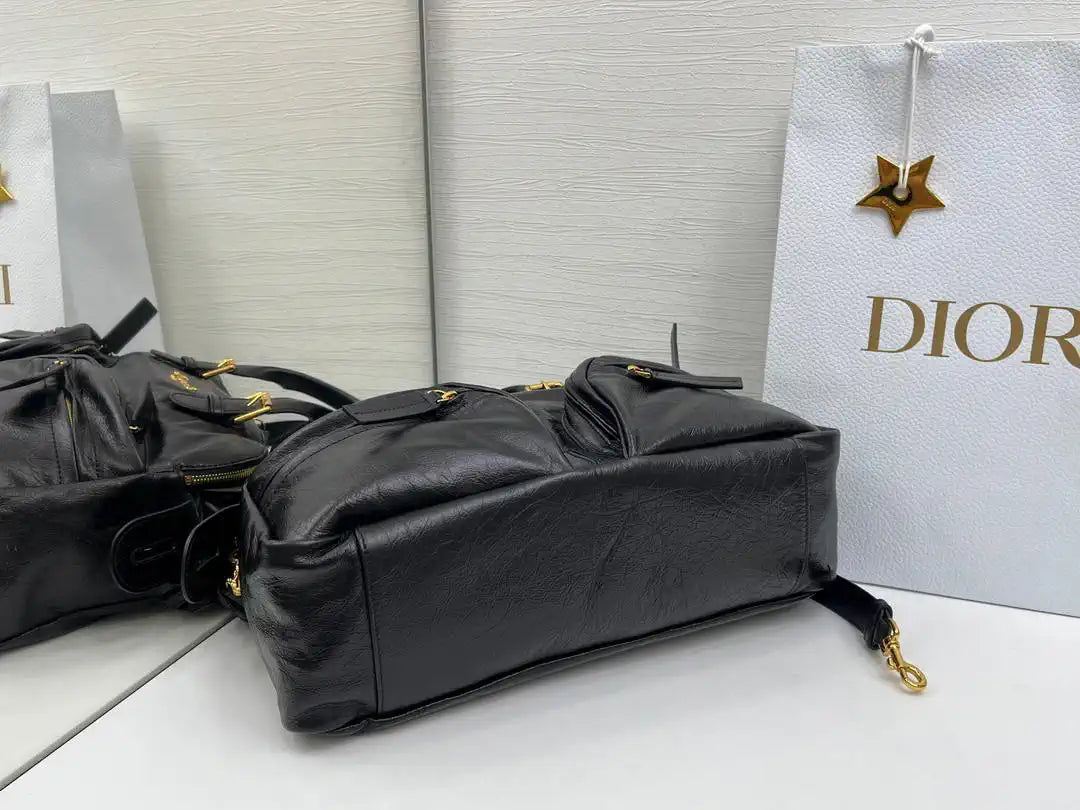 Dior Medium Grand Tour Bowling Bag 36cm Black