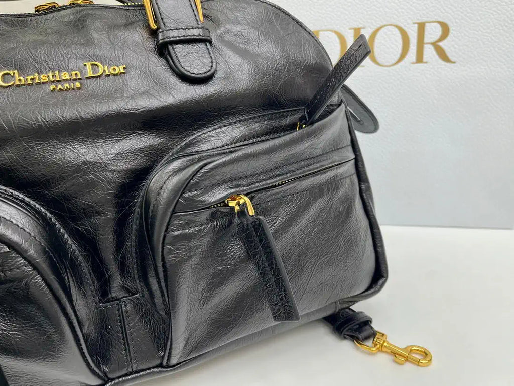 Dior Medium Grand Tour Bowling Bag 36cm Black