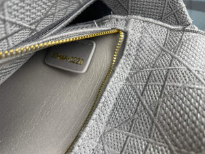 Dior Medium Lady D-Life Bag M0565 Cannage Embroidery Grey - Default Title - View 9