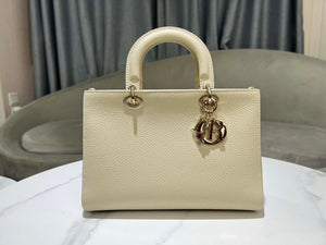 Dior Medium Lady D-Sire My ABCDior Bag M1151 Beige Bull Leather - Default Title - View 2