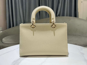 Dior Medium Lady D-Sire My ABCDior Bag M1151 Beige Bull Leather - Default Title - View 3
