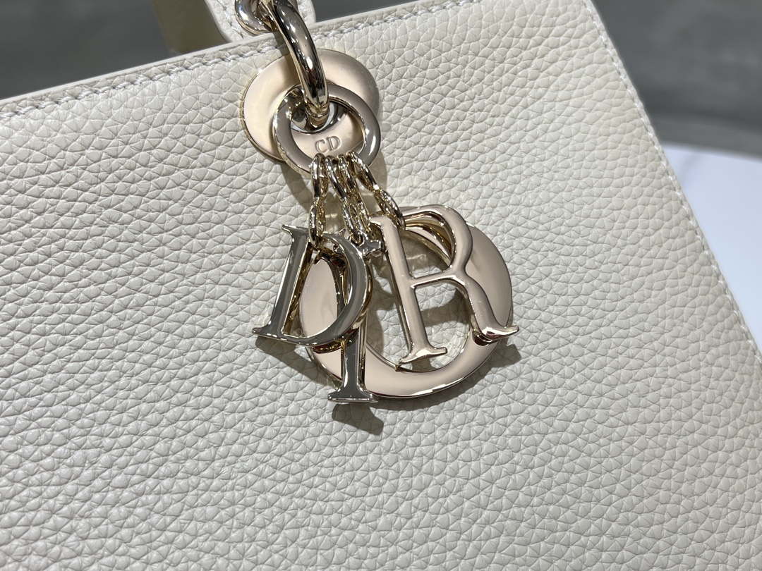 Dior Medium Lady D-Sire My ABCDior Bag M1151 Beige Bull Leather - Default Title - View 5