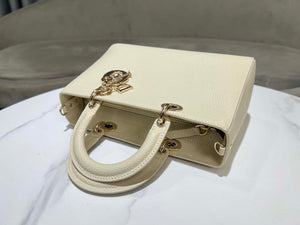 Dior Medium Lady D-Sire My ABCDior Bag M1151 Beige Bull Leather - Default Title - View 6