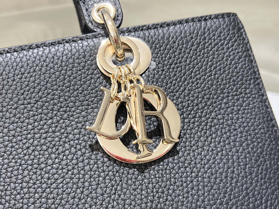 Dior Medium Lady D-Sire My ABCDior Bag M1151 Black Bull Leather - Default Title - View 3