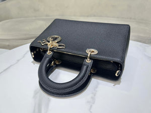 Dior Medium Lady D-Sire My ABCDior Bag M1151 Black Bull Leather - Default Title - View 5