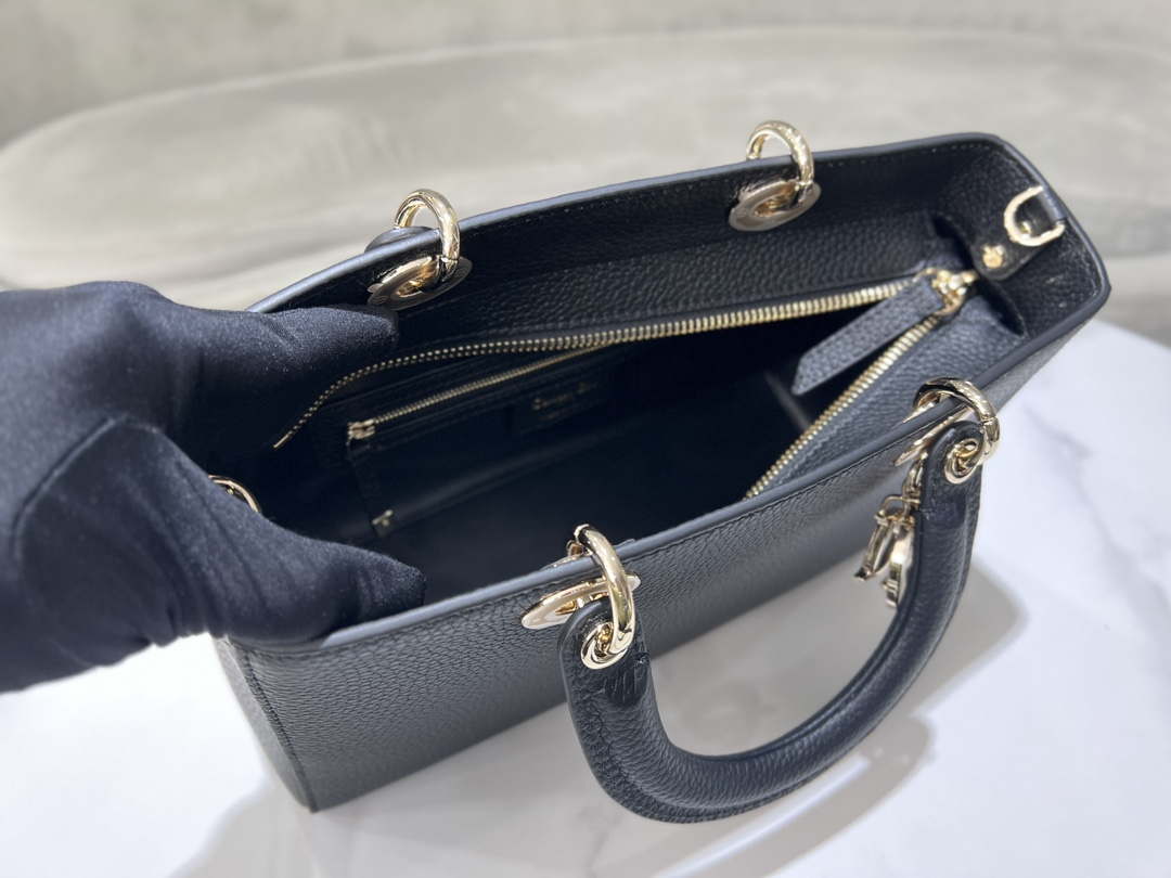 Dior Medium Lady D-Sire My ABCDior Bag M1151 Black Bull Leather - Default Title - View 7