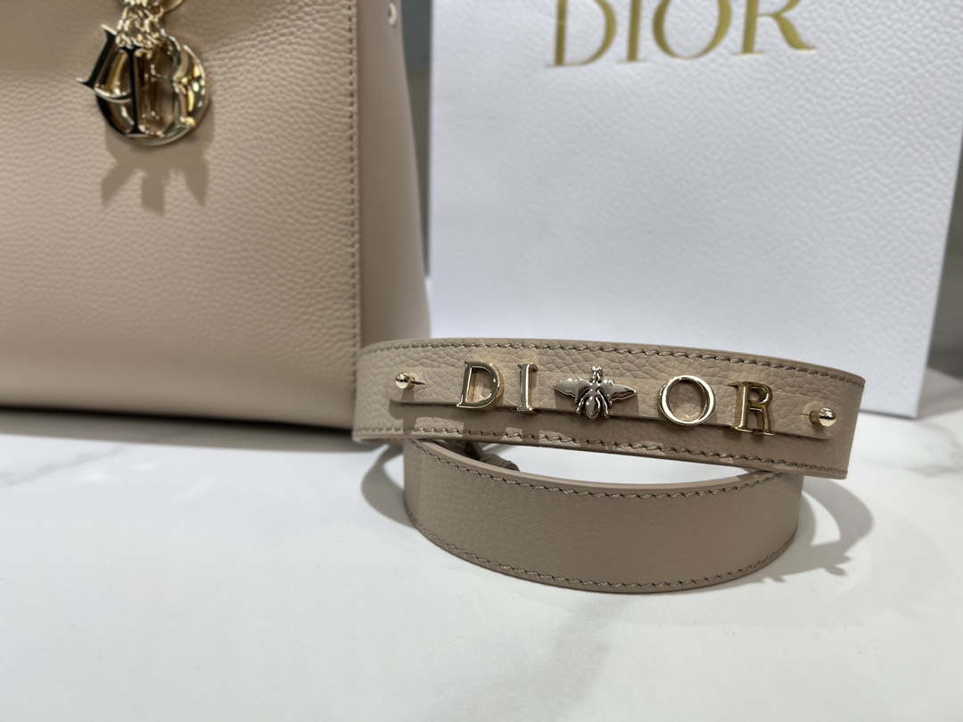 Dior Medium Lady D-Sire My ABCDior Bag M1151 Nude Bull Leather - Default Title - View 2