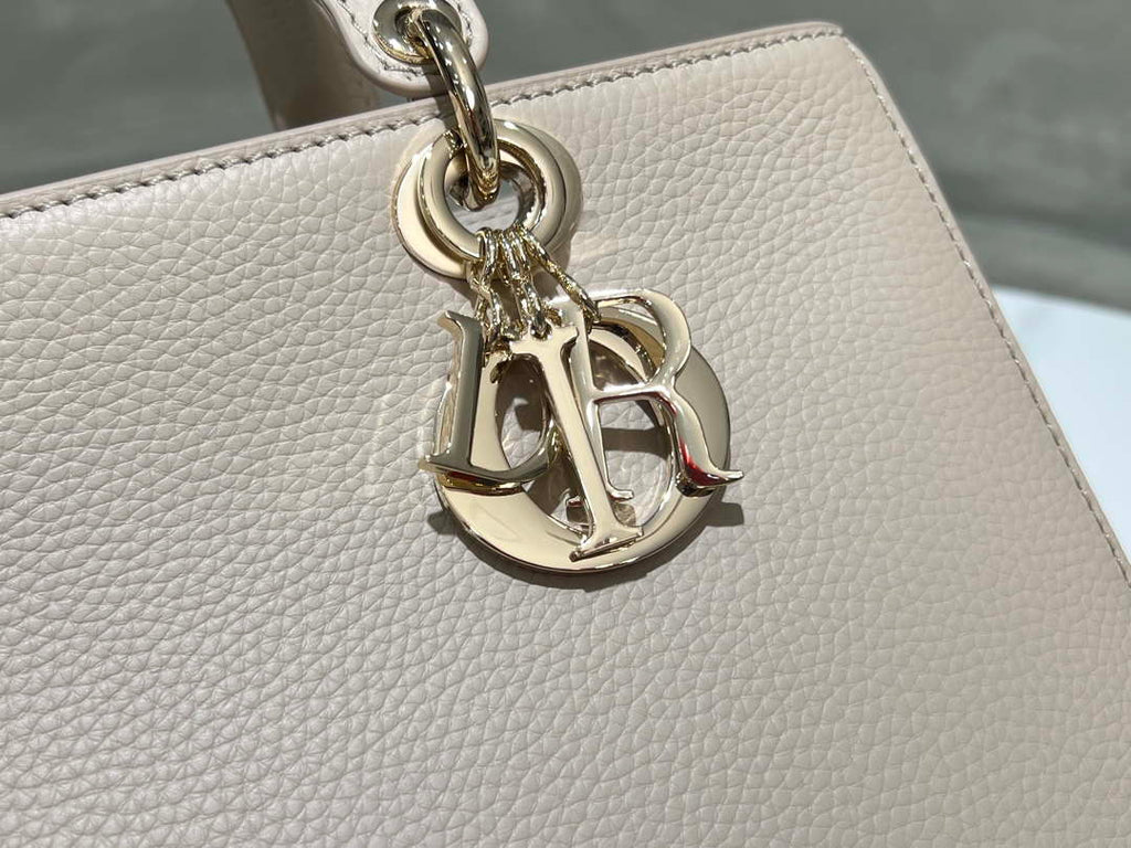 Dior Medium Lady D-Sire My ABCDior Bag M1151 Nude Bull Leather