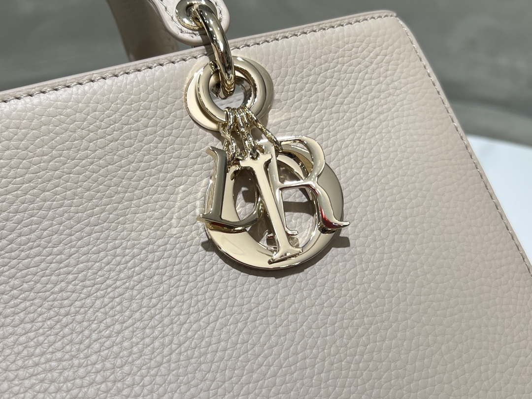 Dior Medium Lady D-Sire My ABCDior Bag M1151 Nude Bull Leather