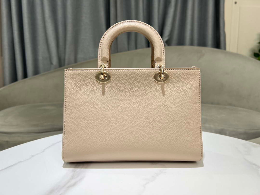 Dior Medium Lady D-Sire My ABCDior Bag M1151 Nude Bull Leather