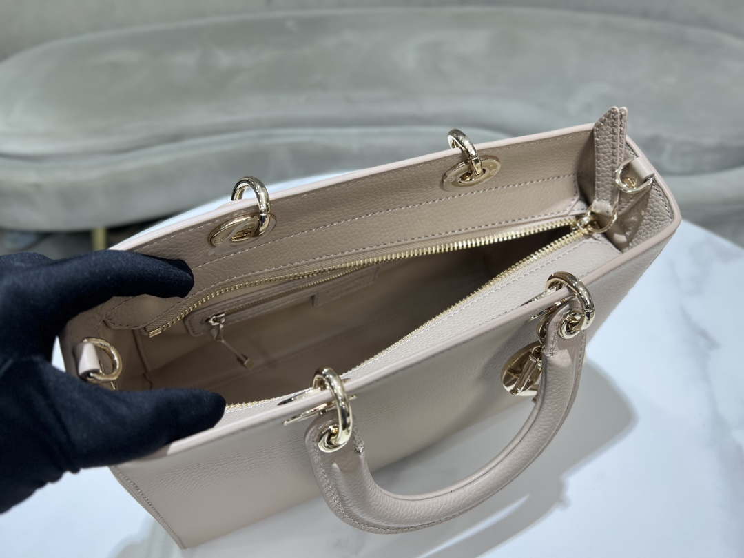 Dior Medium Lady D-Sire My ABCDior Bag M1151 Nude Bull Leather - Default Title - View 8