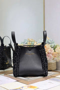 Dior Medium Signature Bucket Bag Black Dior Oblique Jacquard and Smooth Calfskin