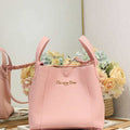 Dior Medium Signature Bucket Bag Grained Calfskin M2841 Pink - Default Title - View 1