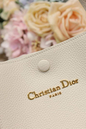 Dior Medium Signature Bucket Bag Grained Calfskin M2841 Light Yellow - Default Title - View 4