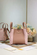 Dior Medium Signature Bucket Bag Pink Dior Oblique Jacquard and Smooth Calfskin