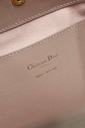 Dior Medium Signature Bucket Bag Pink Dior Oblique Jacquard and Smooth Calfskin - Default Title - View 9