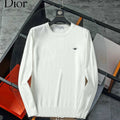 Dior Men's Leaf Crest Wool Sweater D70023 - M / White - View 1